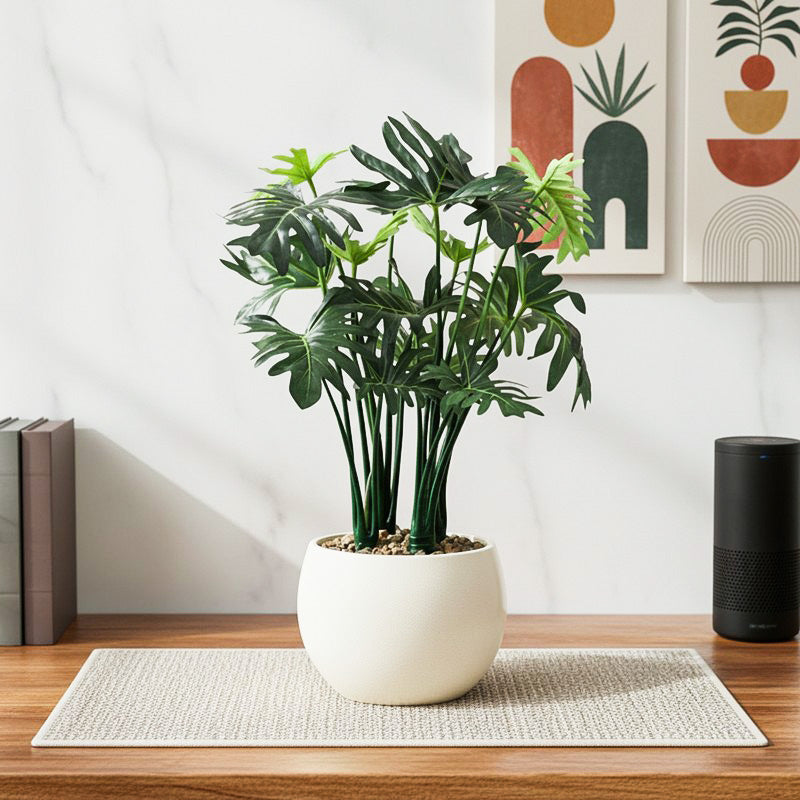 NatureForm Artificial Plant Collection With Black Fiber Pot - 1 Feet