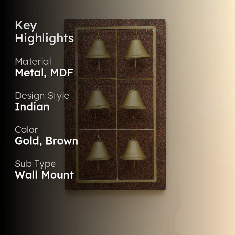Evelyn Bell Panel MDF & Metal Wall Accent media 2
