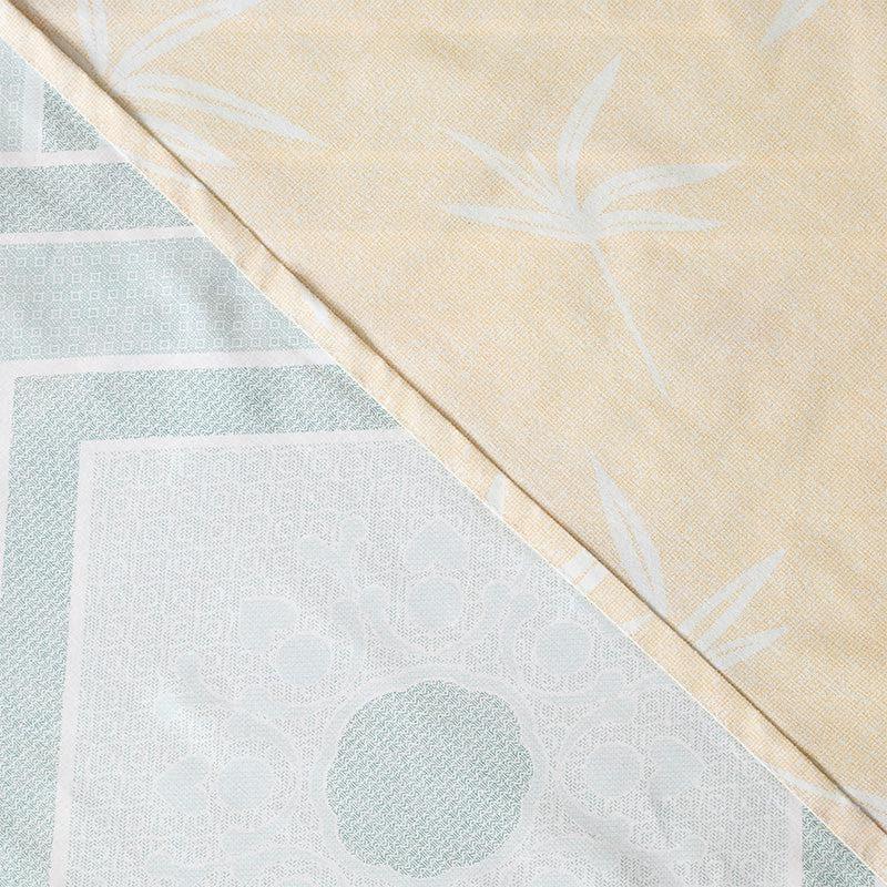 Neinia Printed Reversible Cotton Bedsheet (Green,Beige) - 170 TC media 8