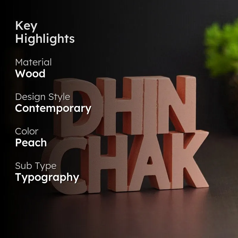 Dhin Chak Typography Showpiece media 2