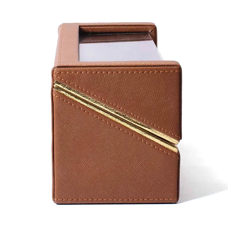 Ceastra Faux Leather Storage Box - Brown media 4