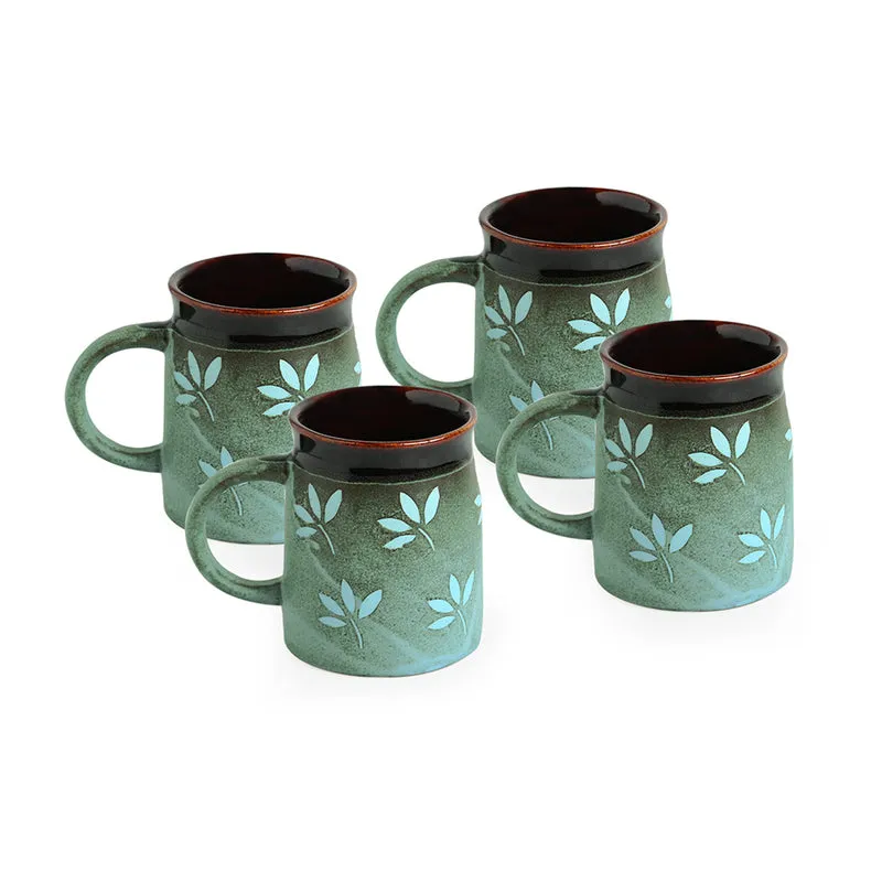 Ambrosia Ceramic Coffee Mug (400 mL Each) - Set of Four media 3