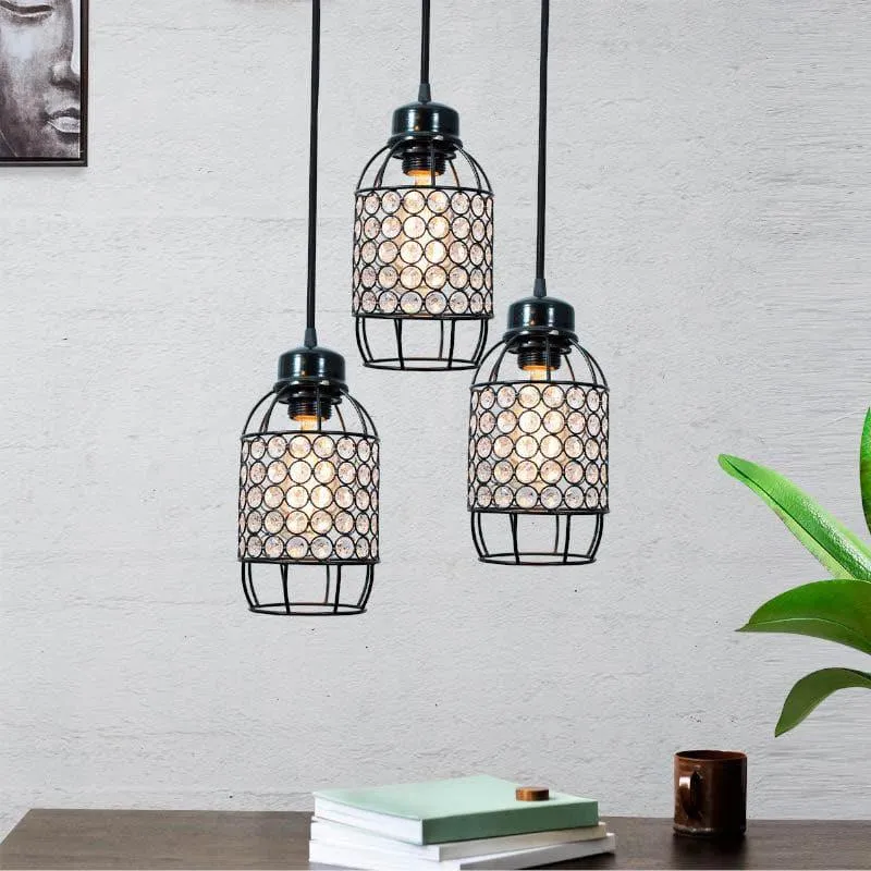 Celine Cluster Pendant Lamp - Black media 3