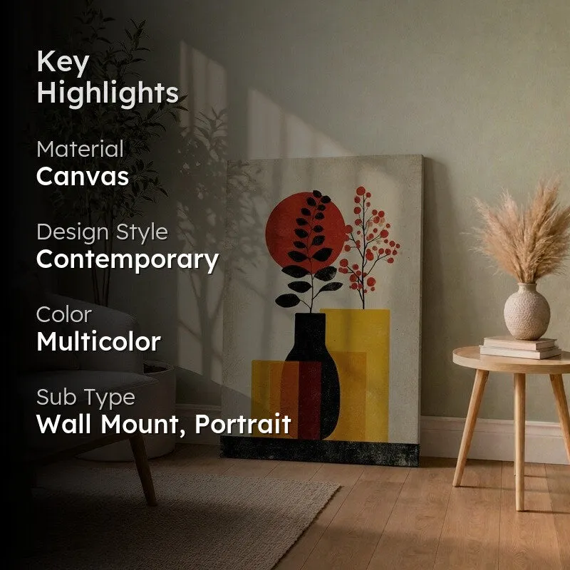 Modern Vase Composition Canvas Wall Art media 2