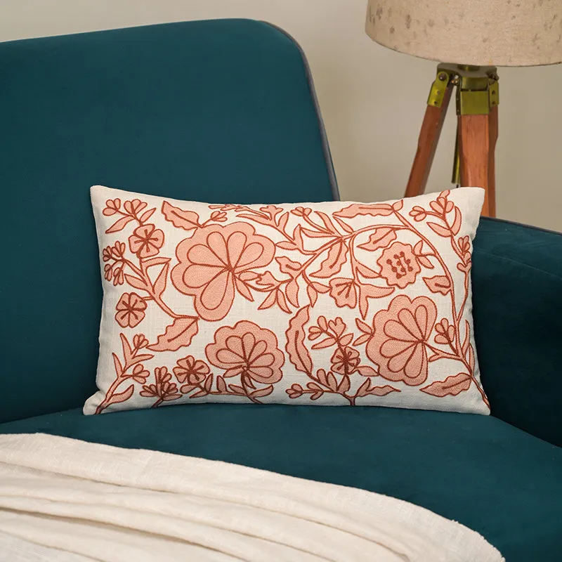 Petal Pen Embroidered Cushion Cover media 3