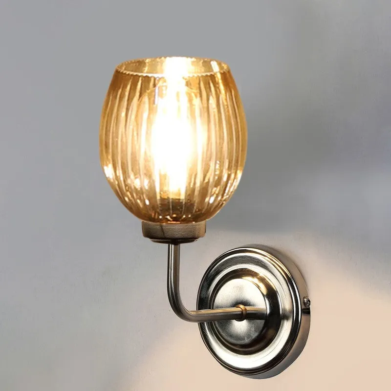 Golden Aura Stripes Glass Wall Lamp media 7