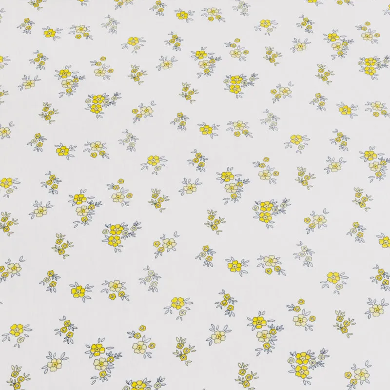 Wildflower Floral Cotton Bedsheet (Yellow) - 180 TC media 6