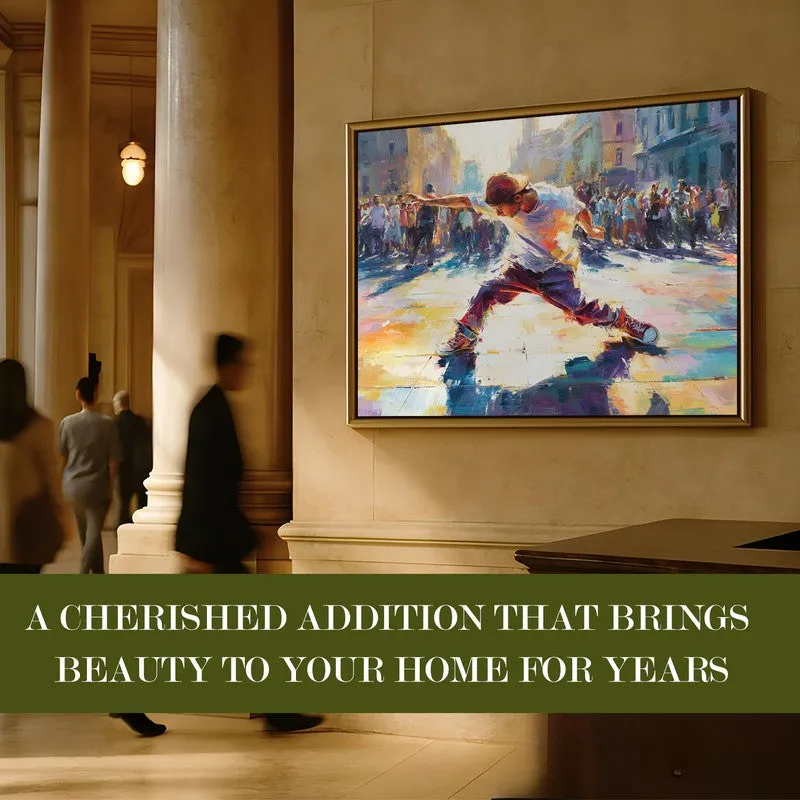Kinetic Hue Canvas Wall Painting With Frame media 7