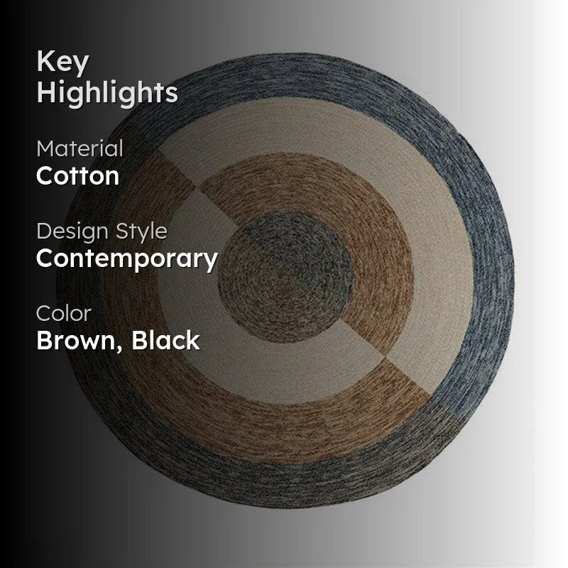 Agroda Round Cotton Rug media 2