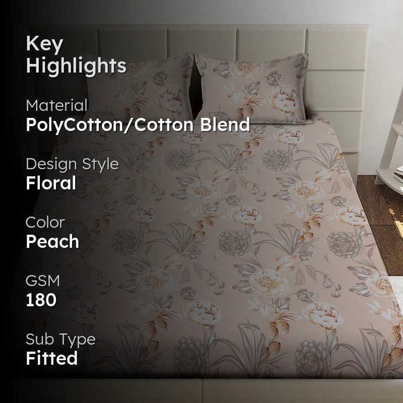 Faustina Fitted Bedsheet - 180 GSM media 2