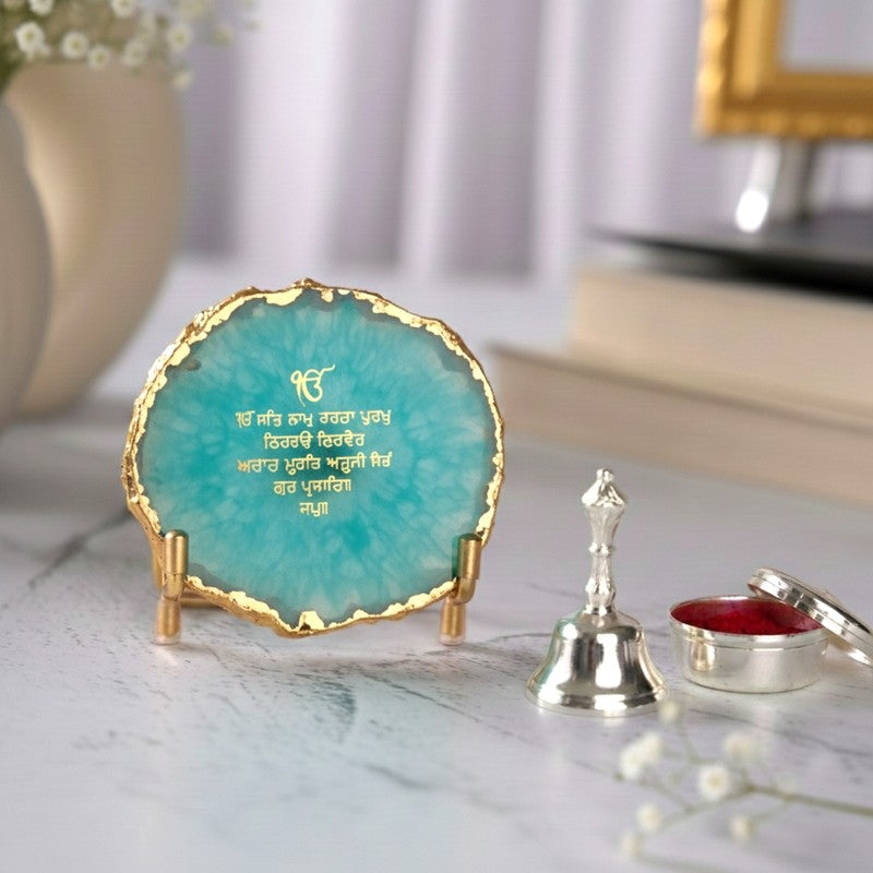Erendira Omkar Mantra Agate Showpiece media 3