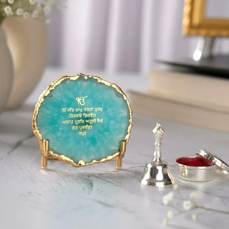 Erendira Omkar Mantra Agate Showpiece media 3