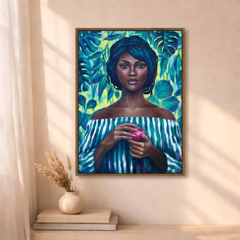 Iconic She Canvas Wall Art With Frame media 4