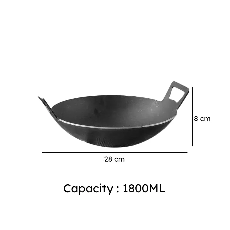 Ebony Induction Safe Kadhai - 1800 mL / 11 Inches media 5