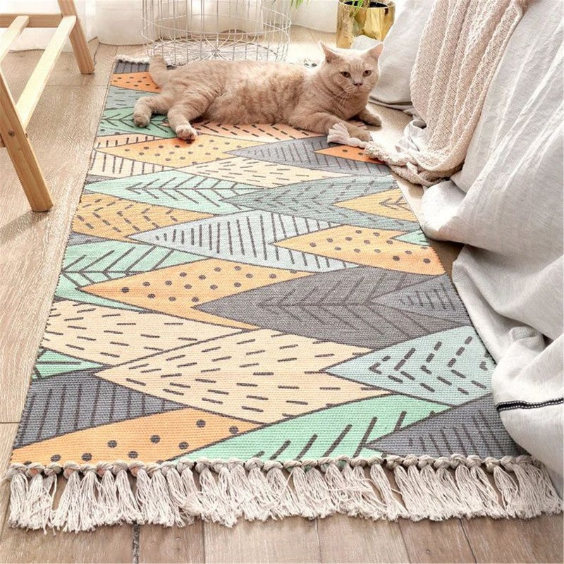 Botanical Geometric PET Runner Rug  - Set of Two media 7