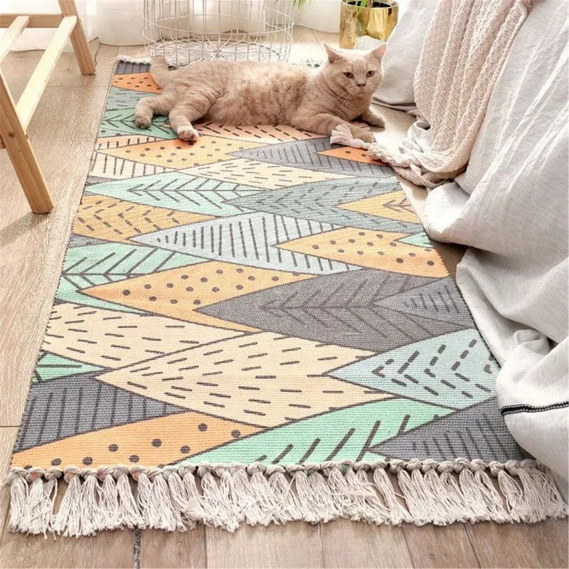 Botanical Geometric PET Runner Rug  - Set of Two media 7