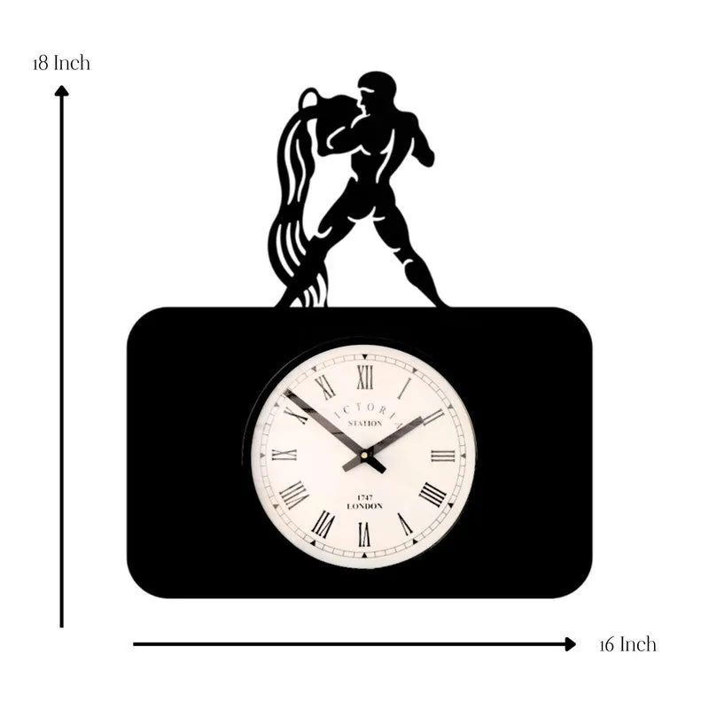 Aquarius Steel Analog Wall Clock - Black media 7