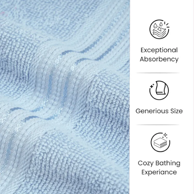Micro Cotton LuxeDry Solid Bath Towel - Ice Blue media 7