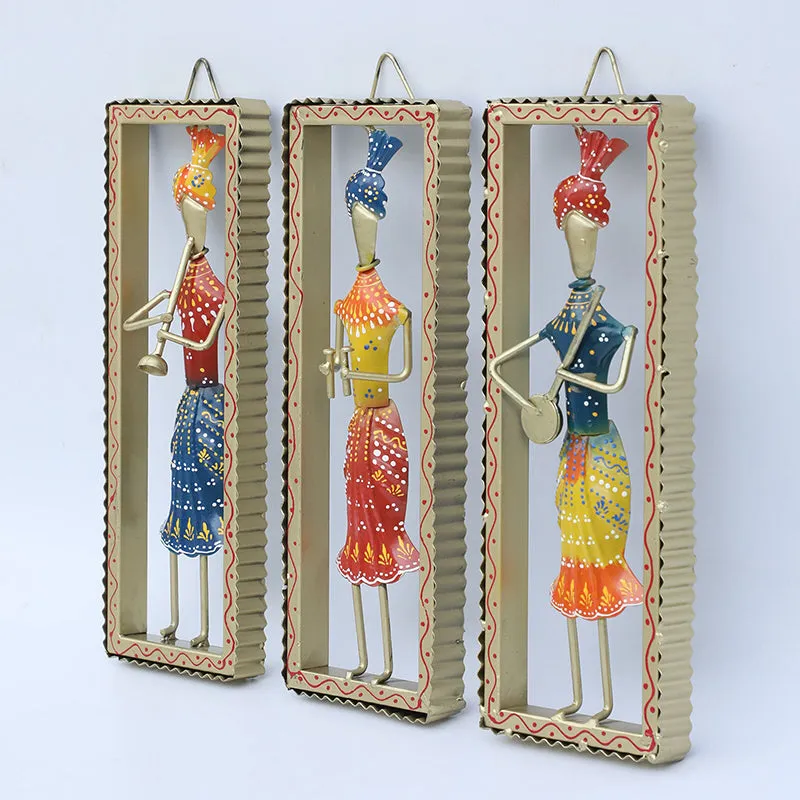 Turbaned Tribe Iron Wall Accent - Set Of Three media 4