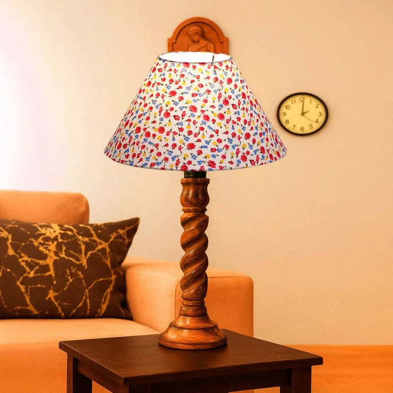 Elvane Solin Wooden Table Lamp - Multicolor media 3