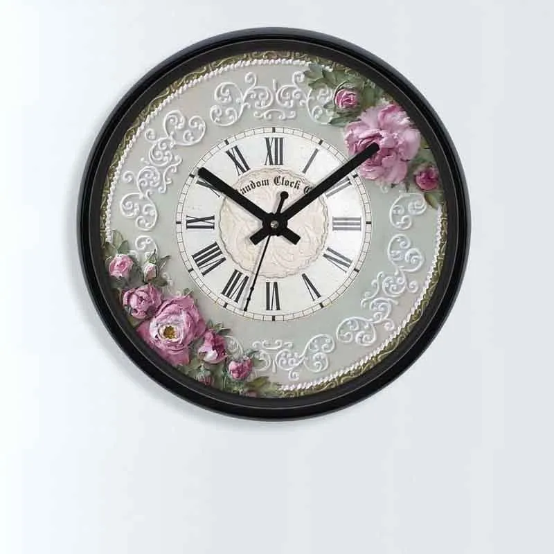 World Of Florals Wall Clock media 1