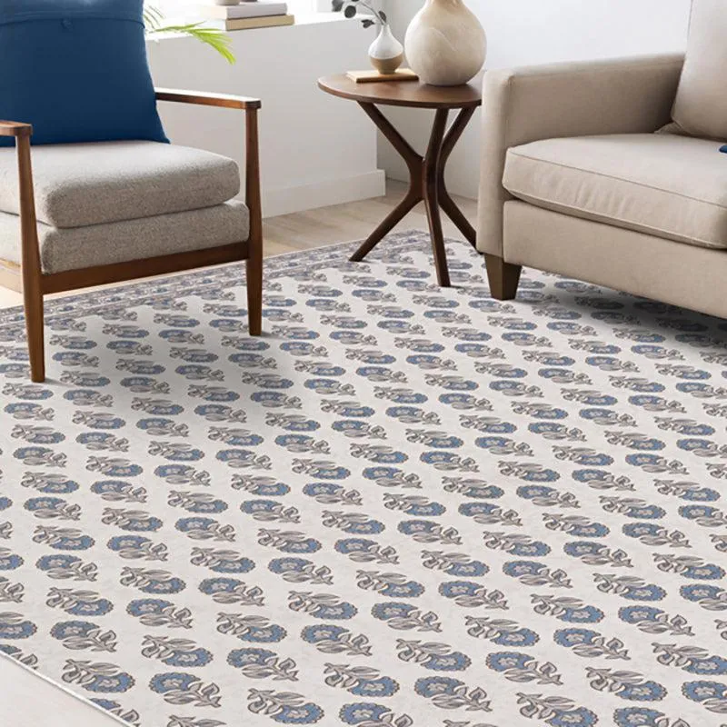 Aldor Ethnic Polyester Anti-Skid Polyester Carpet media 3