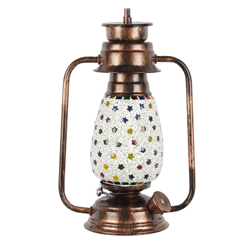 Divyara Mosaic Lantern Iron Wall Lamp - Copper media 5