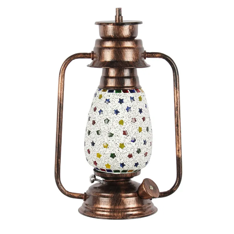 Divyara Mosaic Lantern Iron Wall Lamp - Copper media 5