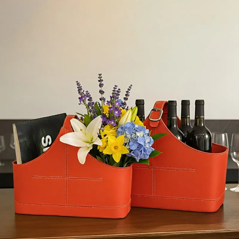 AarviDecor SleekCarry Faux Leather Magazine Holder media 6