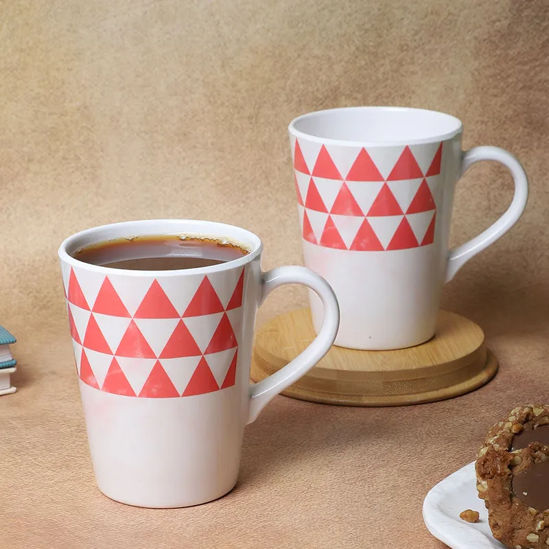 Mivano Melamine Coffee Mug (400 mL Each/Red) - Set of Two media 1