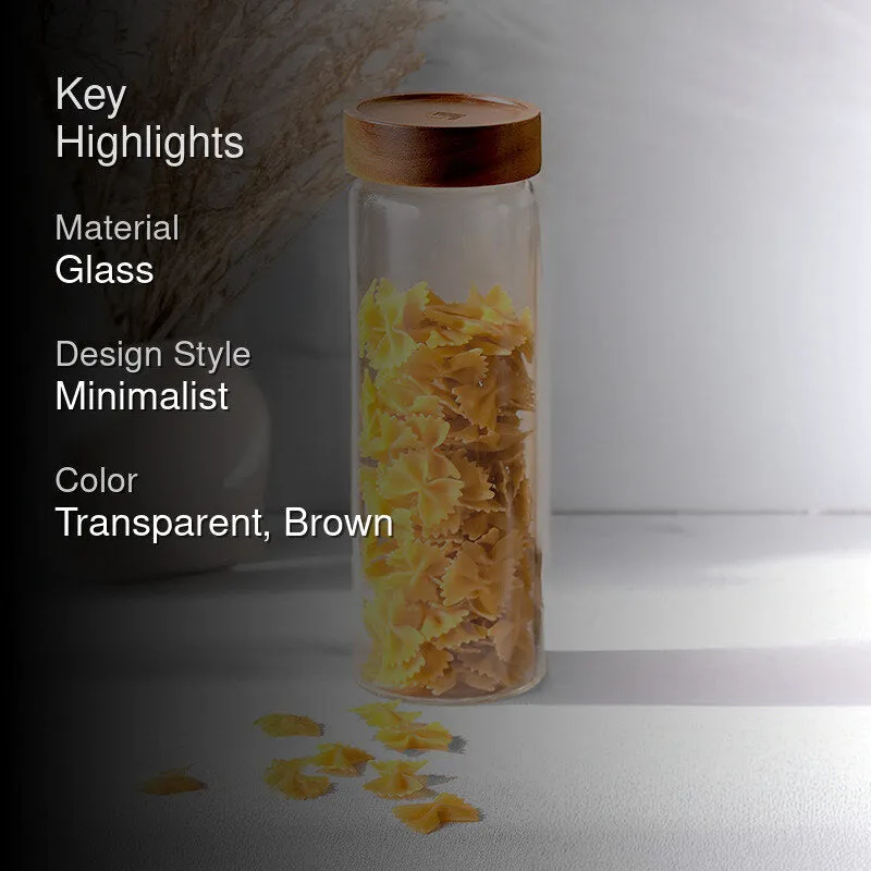 Bergner Crystal Seal Airtight Glass Storage Jar - 990 mL media 2
