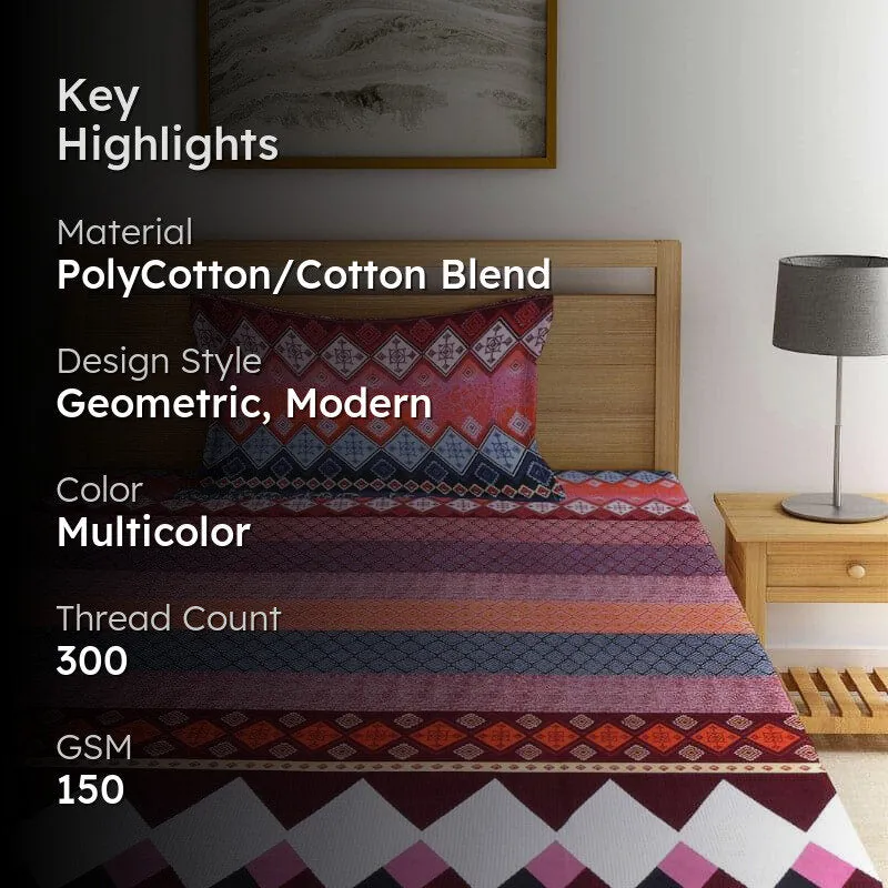 Marya Vibrant Bedsheet - 150 GSM media 2