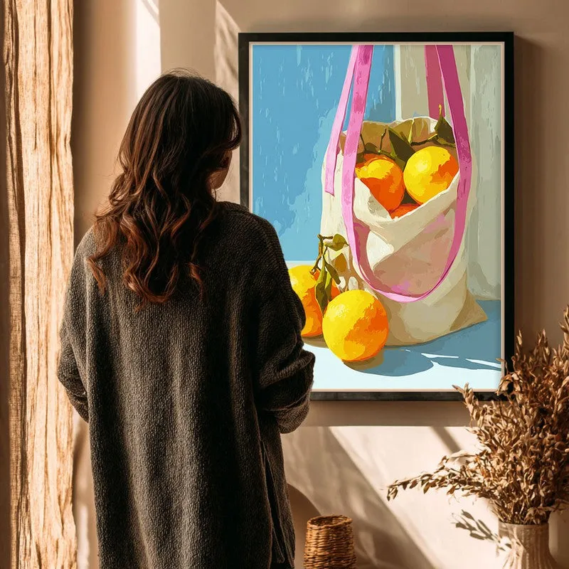 CitrusCharm Canvas Wall Painting - Black Frame media 5