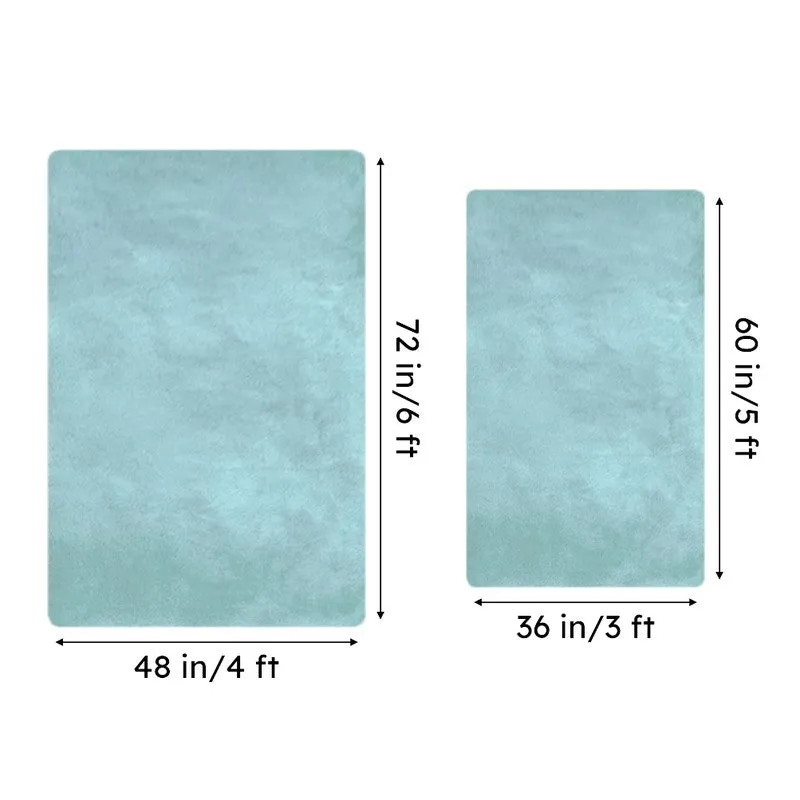 Ruffle Luxe Area Rug - Turquoise media 8