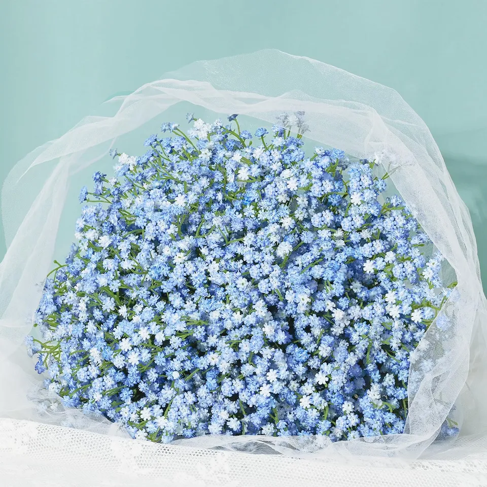 Meadow Babys Breath Artificial Flower - Set Of Three media 9