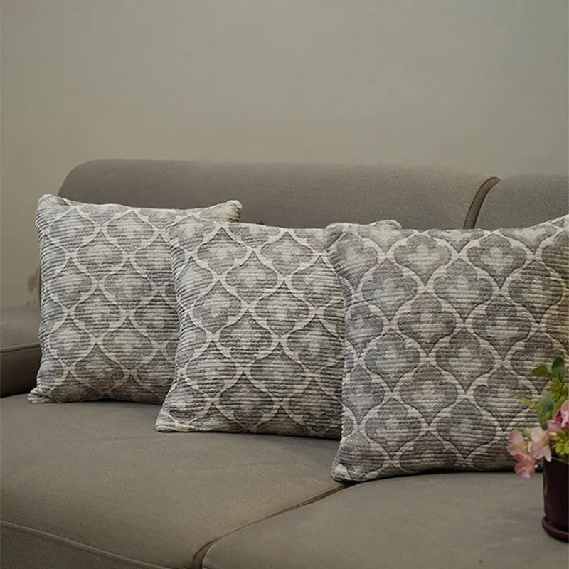 DiagMatrix Cushion Cover (Grey) - Set Of Three media 4