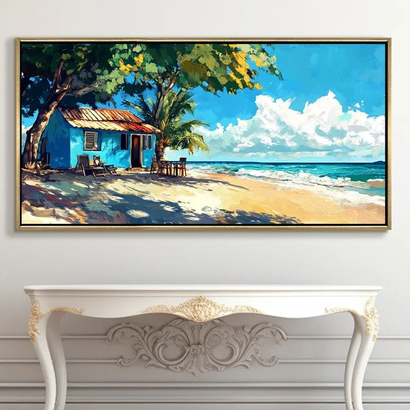 Lagoon Canvas Wall Painting With Frame media 5