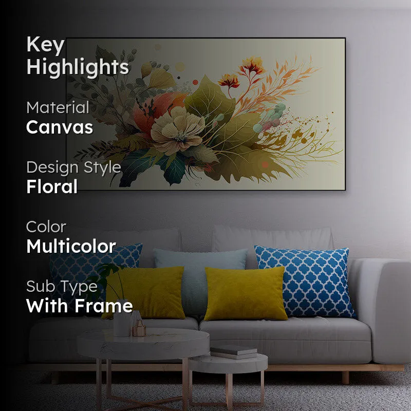 Acrylic Florae Muse Canvas Wall Painting media 2