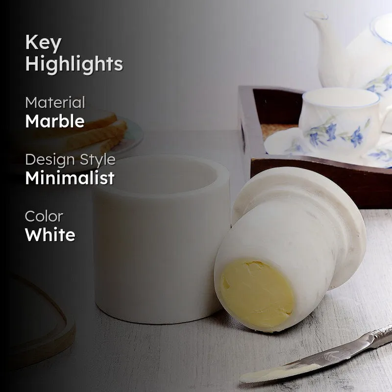 LuxChurn Marble Butter Keeper media 2
