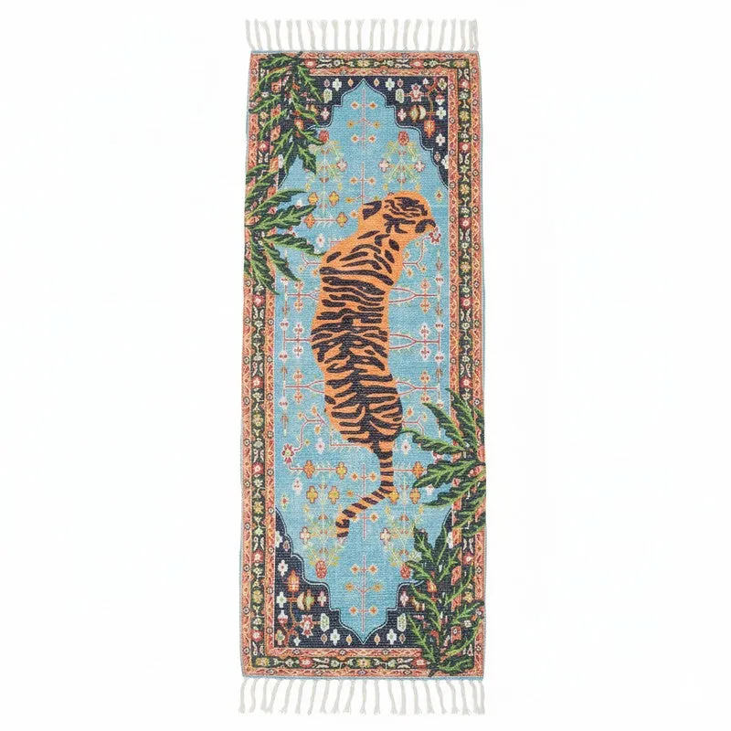 Imperial Tiger Cotton Runner Rug media 1