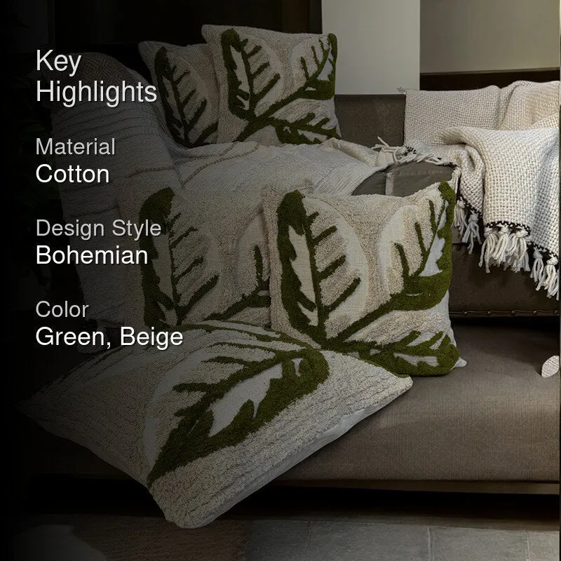 Leafestra Tufted Cushion Cover Set - Set Of Five media 2