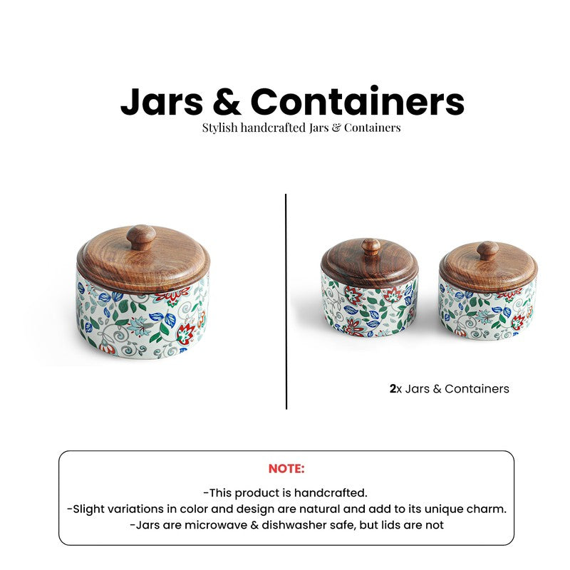 Floral Fusion Jars (250 mL Each) - Set Of Two media 6