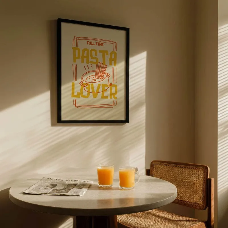 PastaLover Archival Canvas Wall Art - Black,Brown media 5