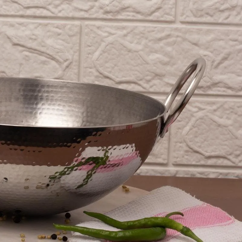 Vintage Hammered Induction Safe Kadhai - 1100 mL / 7 Inches media 5