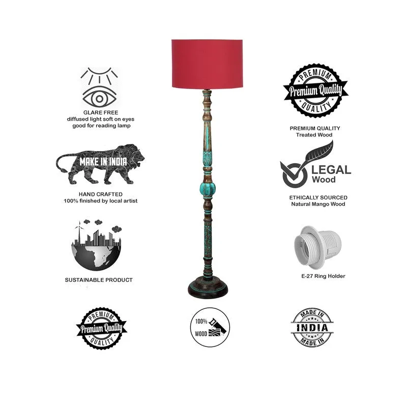 CylindraEdge Luxe Floor Lamp (Red) media 7