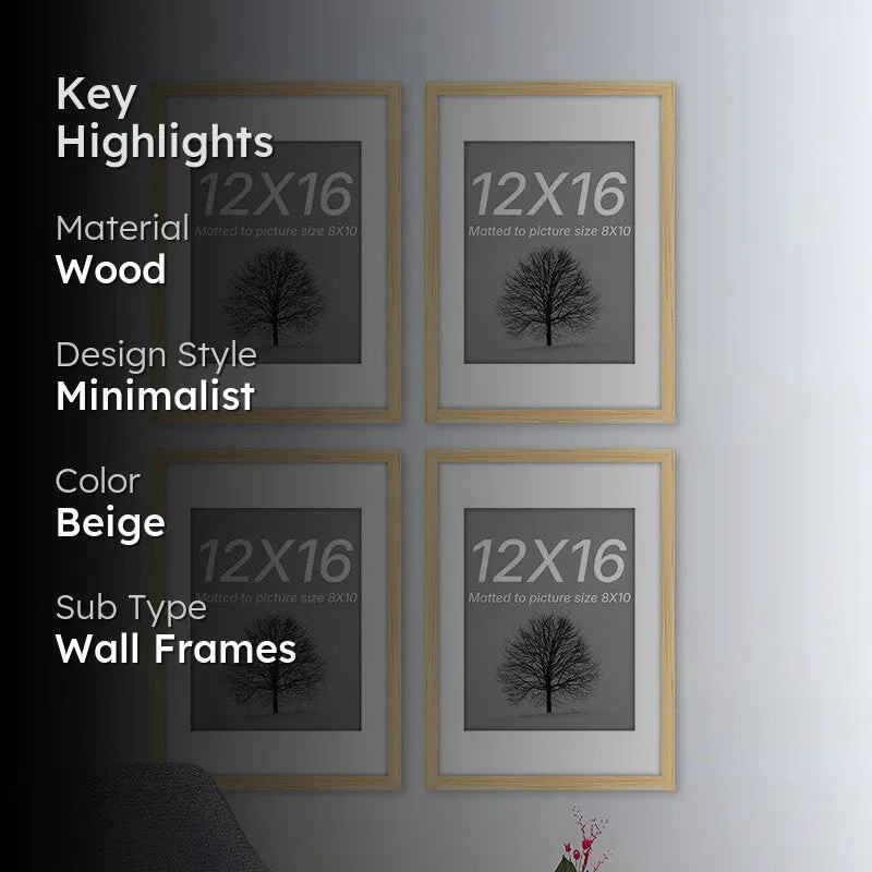 Tinge Photo Frame (Beige) - Set Of Four media 2