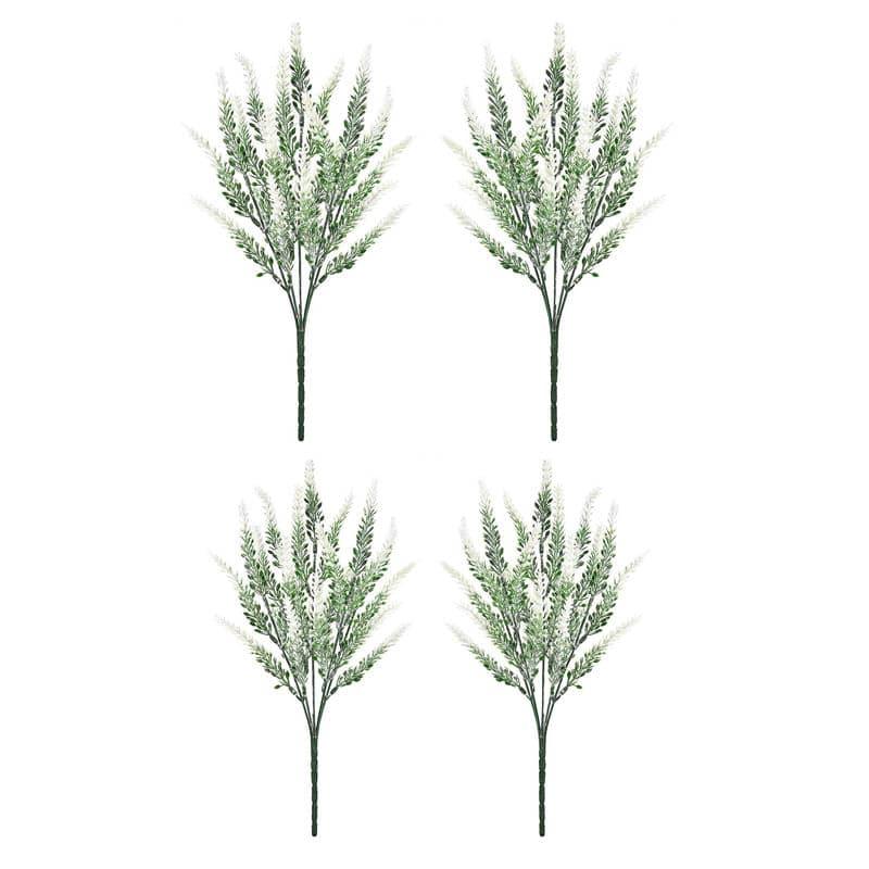 Faux Lavender Floral Stick - White media 5