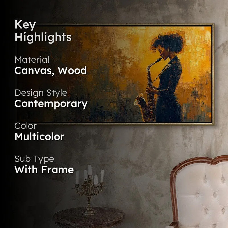Resonance Canvas Wall Painting With Frame media 2