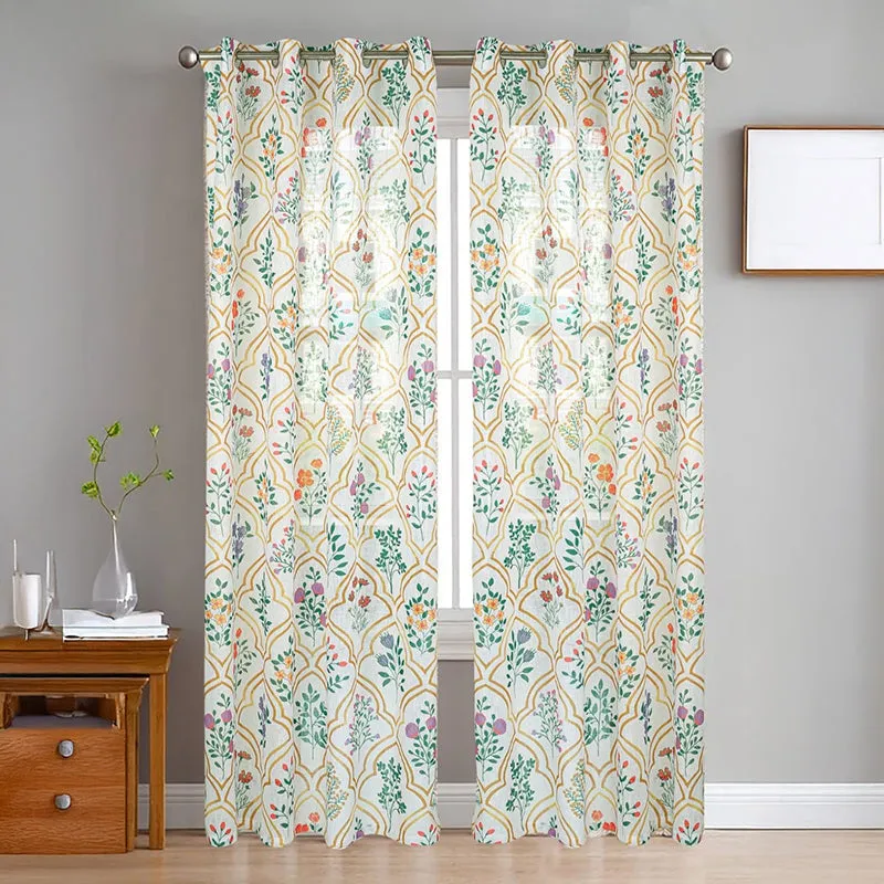 Shelyn Linen Texture Sheer Curtain - Set Of Two media 1