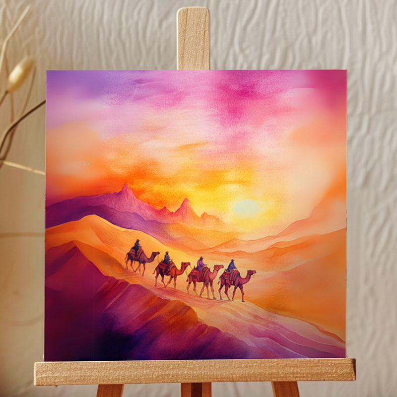 Camels & Sunsets Showpiece